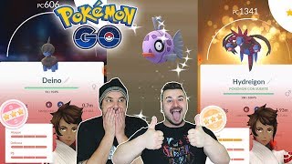 ¡INCREÍBLE ¡CAPTURO A DEINO 100  iv FEEBAS SHINY y mucho más en Pokemon GO [upl. by Ecirtap]