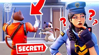 SECRET Prison Escape CATS vs COPS Fortnite Cops amp Robbers [upl. by Sidwell296]