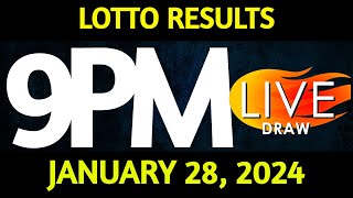 Lotto Result Today 900 pm draw January 28 2024 Sunday PCSO LIVE [upl. by Nessaj479]