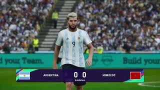 PES 2021 Gameplay  Argentina vs Morocco  2024 [upl. by Marras]