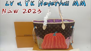 LOUIS VUITTON x Yayoi kusama YK Neverfull MM UNBOXINGLV NEW RELEASE 2023 [upl. by Enilegna63]