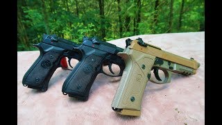 M9a3 vs 92FS vs M9 Commercial  Best Beretta 92 [upl. by Rolfe612]