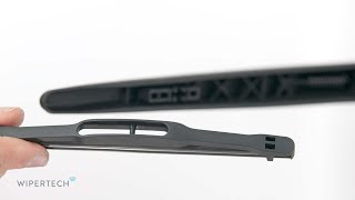 How to install a Wipertech TrueFit Trunion C4 Rear Wiper Blade [upl. by Leizar]