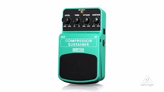 CS400  CompressorSustainer Pedal [upl. by Aileme715]