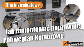 Poliwęglan KOMOROWY  Montaż 🔨 Jak zamontować Poliwęglan Komorowy [upl. by Bohrer606]