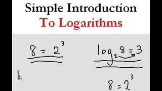 Simple introduction to Logarithms  Quick Explanation [upl. by Lohner]