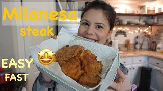 Milanesa de Res Recipe  Mexican Breaded Steak  Easy Mexican Food [upl. by Suoilenroc364]