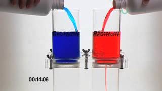 GCL flow test  Powdered vs granular bentonite [upl. by Calloway]