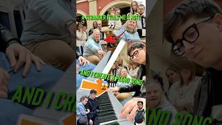 With 1 NOTE this guy created a Piano Song on a Public Piano😱🎹 publicpiano reaction piano music [upl. by Bobbette]