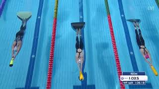 400m Immersion Women Heat 2 20th Finswimming World Championship 2018 [upl. by Suehtomit]