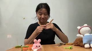 Basic Knitting Class Learn to Knit a Brown Wool Giraffe Part 3 [upl. by Temme558]