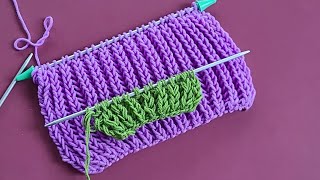 Knitting pattern 68❣️Easy Knitting Stitch 🧶💥 [upl. by Iidnarb]