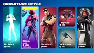 Fortnite Item Shop And The Weeknd Combat Gameplay [upl. by Nej]