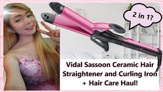 Vidal Sassoon 32mm Tourmaline Ceramic 2 in 1 Straightener  Curling Iron  Haul [upl. by Siram]