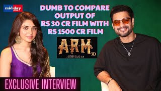 Tovino Thomas and Krithi Shetty on working in a 3D film I ARM  Exclusive Interview [upl. by Reilly]