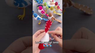 🐦🐦🐦 lovely crochet birds crochet knit myhobbyhome [upl. by Zebe]