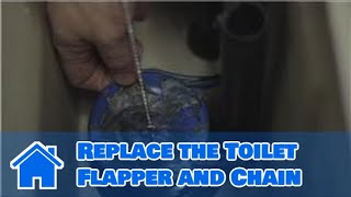 Plumbing Advice  How to Replace the Toilet Flapper and Chain [upl. by Cecilius]