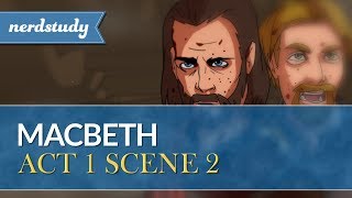 Macbeth Summary Act 1 Scene 2  Nerdstudy [upl. by Budde949]