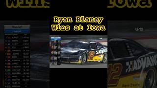 Ryan Blaney wins at Iowa nascar shorts [upl. by Atims]