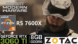 Call of Duty  Modern Warfare  RTX 3060 Ti  R5 7600x [upl. by Akinnor]