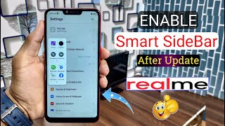 How to Enable Smart SideBar After Update in Realme Devices Hide Smartbar Solution All Realme [upl. by Saddler]