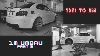 BMW 1M Umbau 135i to 1M Widebody full Bodykit Conversion  Part 2 [upl. by Odrude]