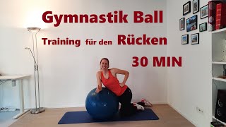 Gymnastikball  Training für den Rücken [upl. by Einniw]