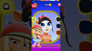 TAFFYTA MUTTONFUDGE Makeover By My Talking Angela viral shorts fyp wreckitralph taffyta [upl. by Godbeare]