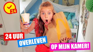 24 UUR OVERLEVEN in MIJN KAMER Skeeleren Discofeestje en meer ♥DeZoeteZusjes♥ [upl. by Brewer436]