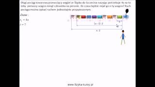 Kinematyka 1  ruch jednostajnie przyspieszony  poziom studencki wwwfizykakursypl [upl. by Artenal]