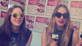 Laneway 2014 Haim Interview [upl. by Ogires619]