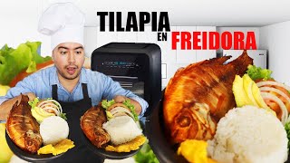 Tilapia 🐟 mojarra horneada en AIRFRYER  SuperFreidora OSTER  Esteban Cocina [upl. by Hanaj]