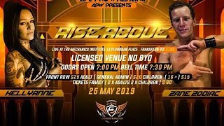 APW Rise Abovezane zodiac vs kellyanne subscribe share like wrestlingvideo comment [upl. by Chud]