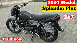 2024 New Hero Splendor Plus Bs6 On Road Price Mileage Feature Review  splendor plus 2024 model [upl. by Kneeland877]