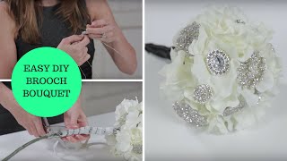 Easy DIY Brooch Bouquet a HowTo Wedding Project [upl. by Wallas]