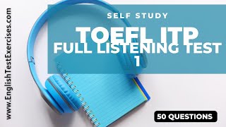 Full Toefl ITPPBT Listening Test [upl. by Lleksah]