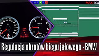 Regulacja obrotów biegu jałowego w BMW  MaxiEcu [upl. by Biddle]