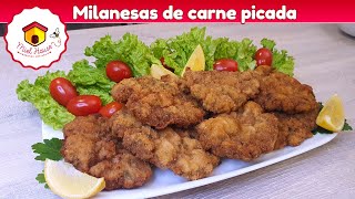 MILANESAS DE CARNE PICADA la receta mas sabrosa fácil y rápida [upl. by Novhaj856]