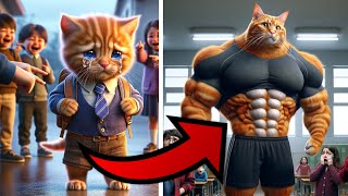 The Cat Was Bullied At School cat 😞😭 animation [upl. by Merralee]