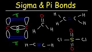 Sigma and Pi Bonds Explained Basic Introduction Chemistry [upl. by Airdnahs]