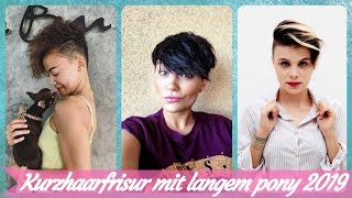 Die besten 🔥 20 Ideen zu kurzhaarfrisur mit langem pony 2019 [upl. by Aihselat]