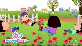 Ringa Ringa Roses  Nursery Rhymes For Kids And Children  Baby Songs  HappyKids [upl. by Nahtal]