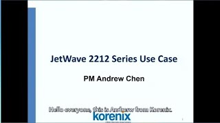 Applications of Korenix Industrial wireless AP family JetWave 2212 series Korenix technology [upl. by Nevyar]