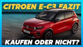 Citroen eC3 Highlights  das große Fazit des günstigen EAutos [upl. by Aiynot673]