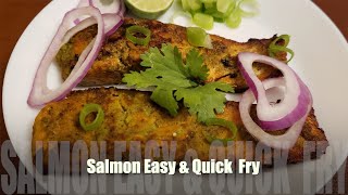 Wild Salmon Fry  Simple amp Easy  How To Make Quick Salmon Fry  🌶 🌶 Fish Fry  Lets Cook ForUs [upl. by Tnirb]