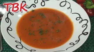 Low Calorie Roasted Red Pepper Soup Recipe  Titlis Busy Kitchen [upl. by Fernas114]