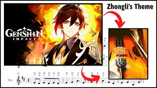 Genshin Impact Violin Tutorial easy  Rex Incognito [upl. by Vaasta]