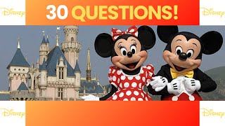 Disney Quiz  Test Your Knowledge [upl. by Asilet]