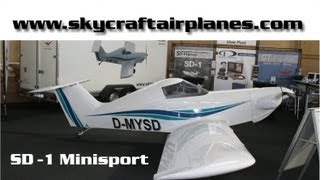 SD1 Minisport experimental amateurbuilt aircraft Skycraft Airplanes [upl. by Olson]