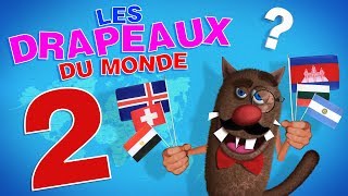 Apprendre aux enfants les Drapeaux du monde Learn world flags for kids Serie 02 4k [upl. by Cirenoj]